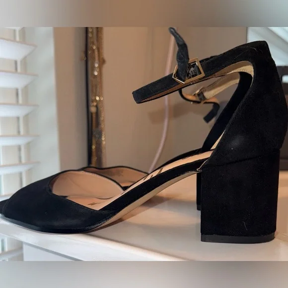 Sam Edelman minimalists party Elegant Black Heels size 8.5 - Picture 4 of 7